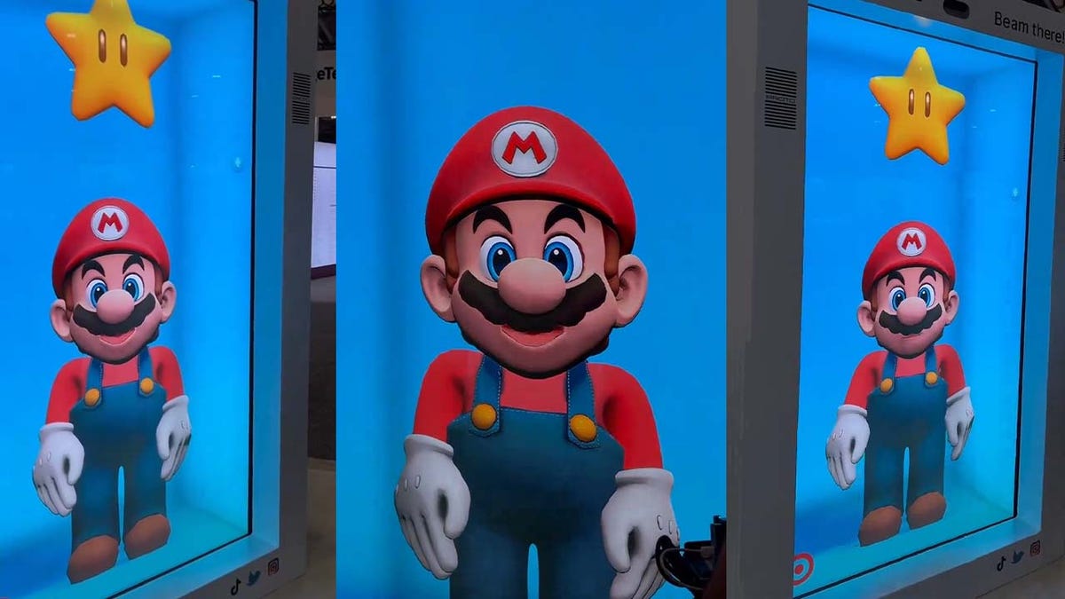Artificial Intelligence Hologram Mario Terrible at CES 2024 [Update]